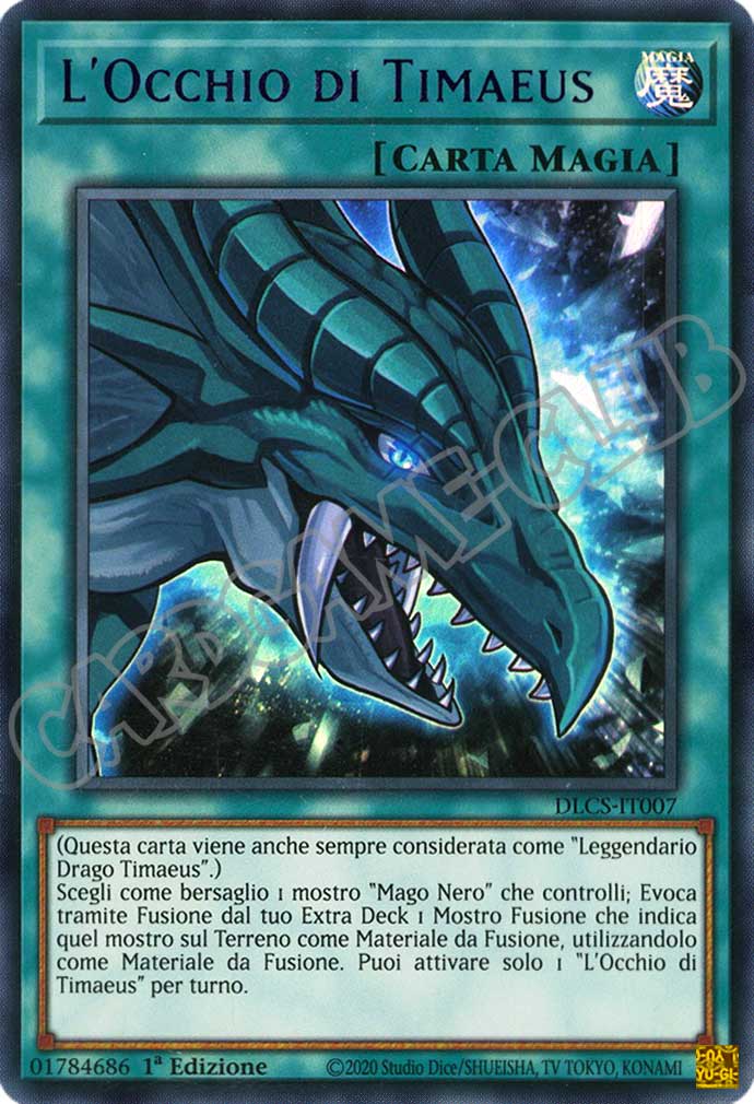 DLCS3IT007 L'Occhio di Timaeus (scritta viola) ultra rara 1a edizione (IT)