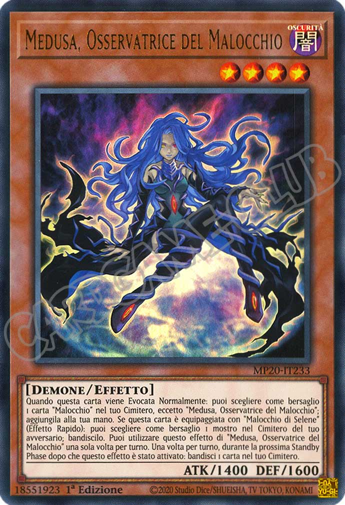MP20-IT233 Medusa, Osservatrice del Malocchio ultra rara 1a Edizione (IT) -NEAR MINT-