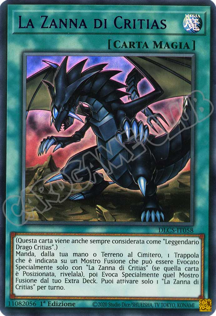 DLCS3IT058 La Zanna di Critias (scritta viola) ultra rara 1a edizione (IT)