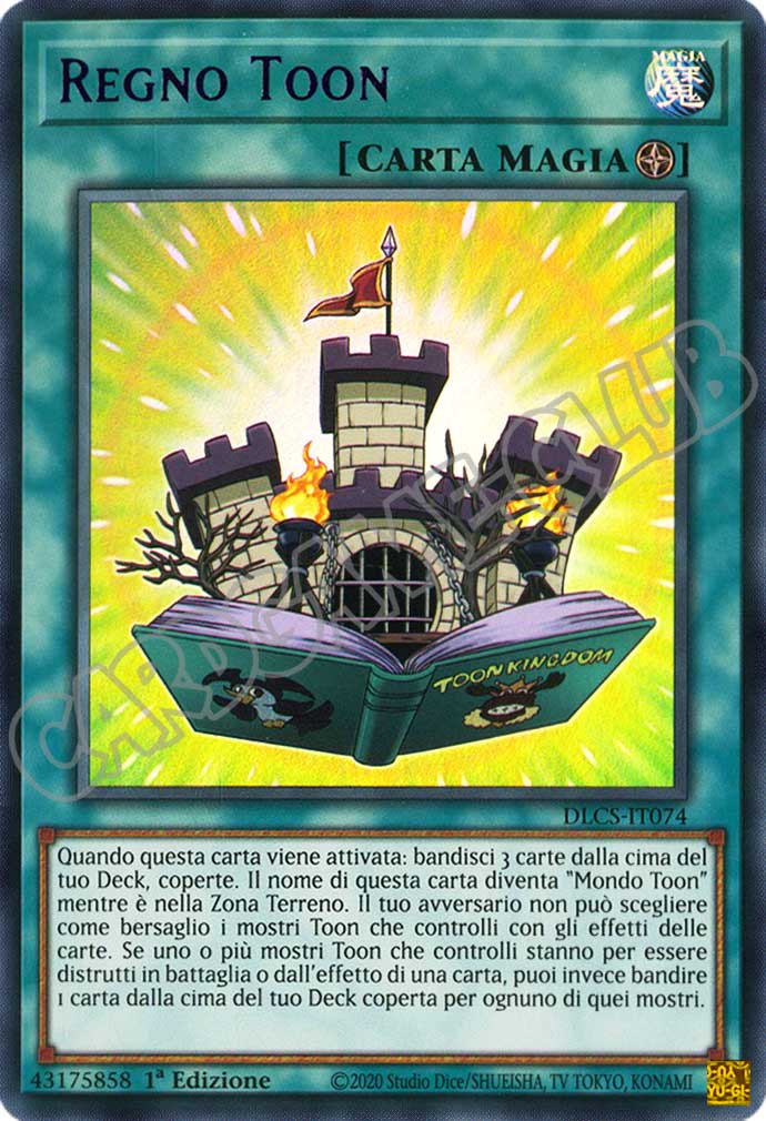 DLCS3IT074 Regno Toon (scritta viola) ultra rara 1a edizione (IT)
