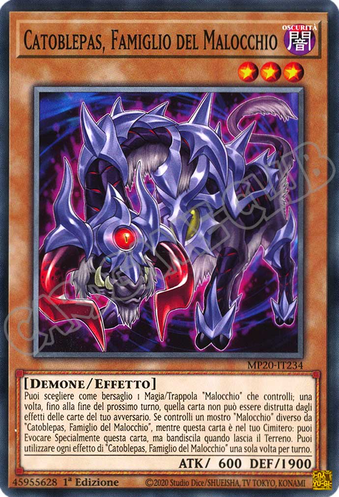 MP20-IT234 Catoblepas, Famiglio del Malocchio comune 1a Edizione (IT) -NEAR MINT-