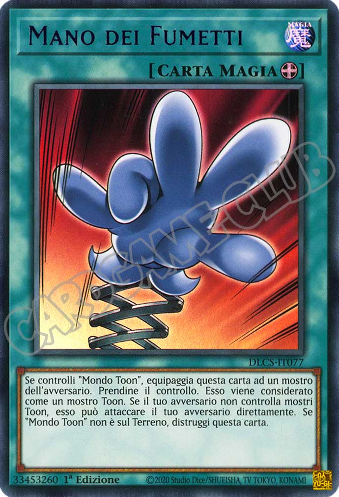 DLCS3IT077 Mano dei Fumetti (scritta viola) ultra rara 1a edizione (IT)