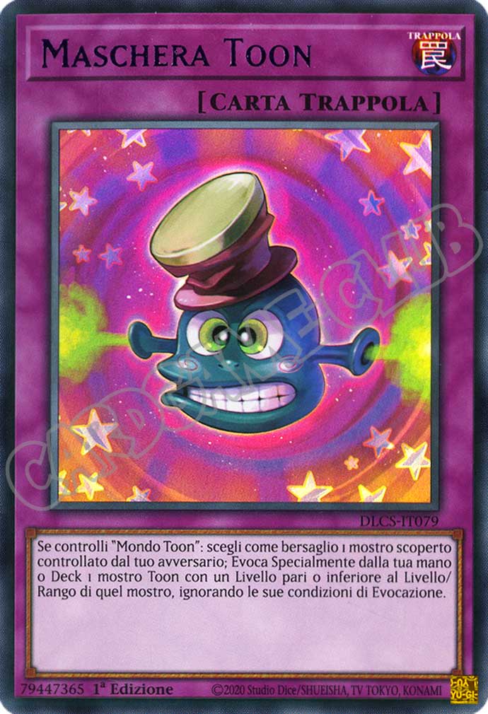 DLCS3IT079 Maschera Toon (scritta viola) ultra rara 1a edizione (IT)