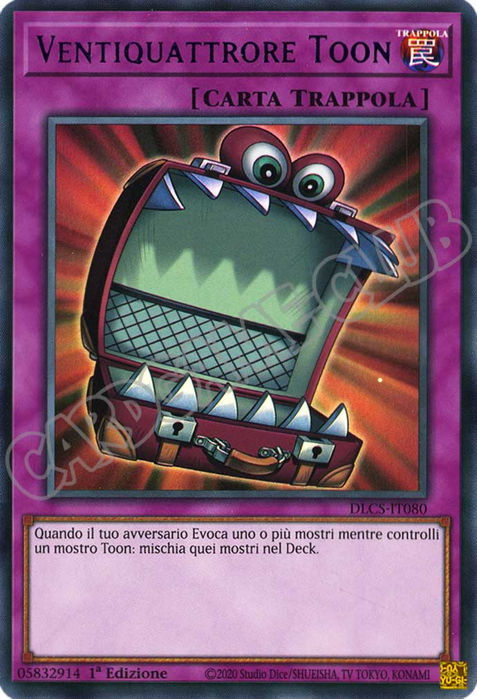 DLCS3IT080 Ventiquattrore Toon (scritta viola) ultra rara 1a edizione (IT)