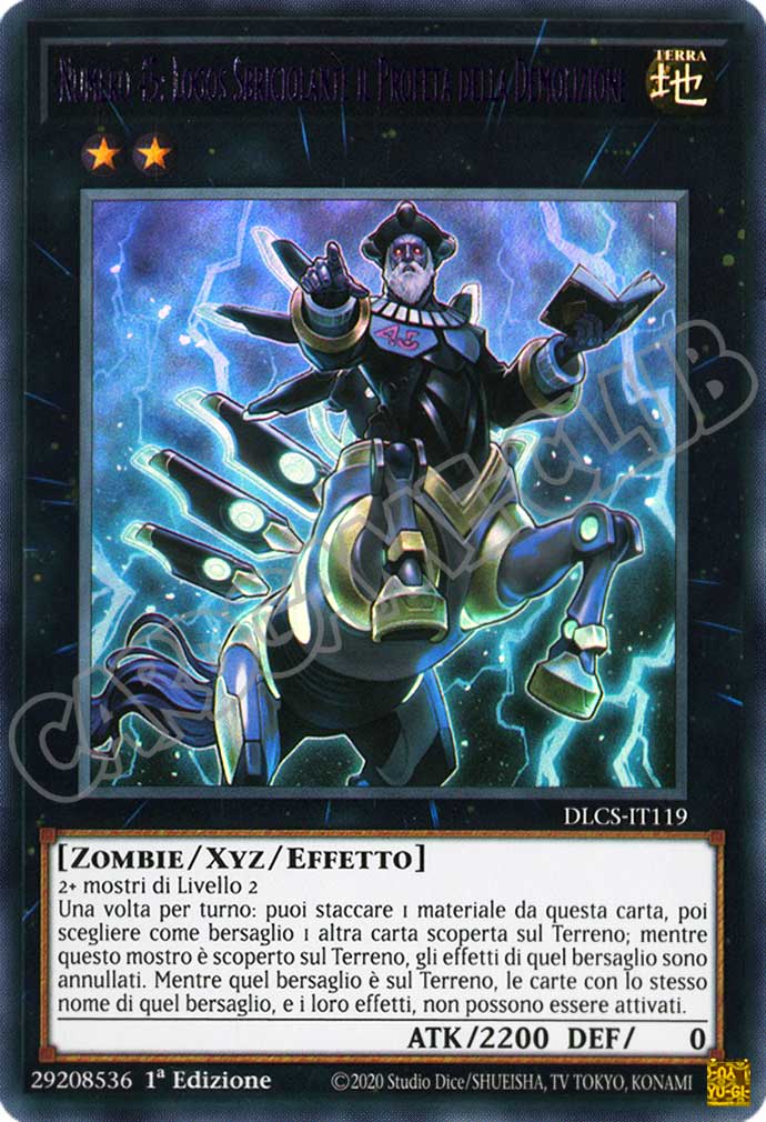 DLCS3IT119 Numero 45: Logos Sbriciolante il Profeta della Demolizione (scritta viola) ultra rara 1a edizione (IT)