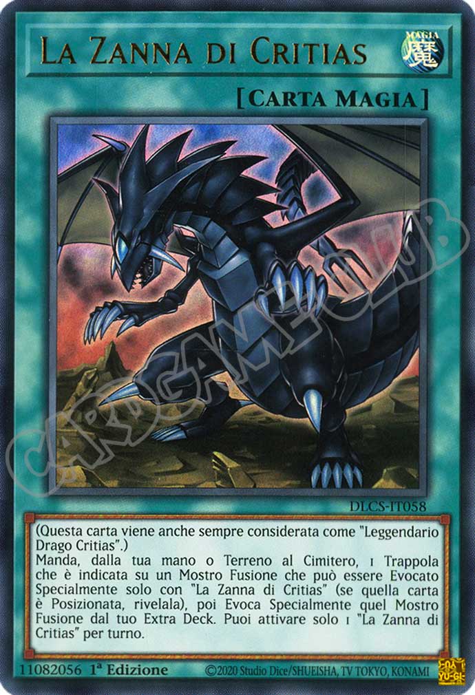DLCS4IT058 La Zanna di Critias (scritta oro) ultra rara 1a edizione (IT)