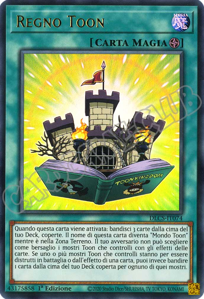 DLCS4IT074 Regno Toon (scritta oro) ultra rara 1a edizione (IT)