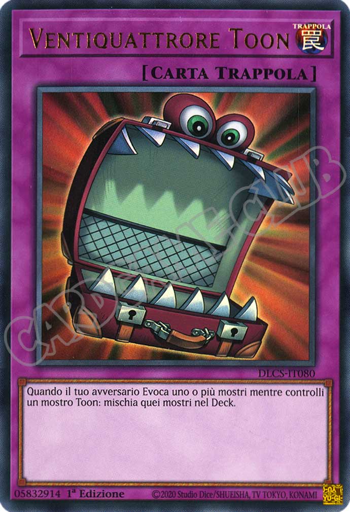DLCS4IT080 Ventiquattrore Toon (scritta oro) ultra rara 1a edizione (IT)