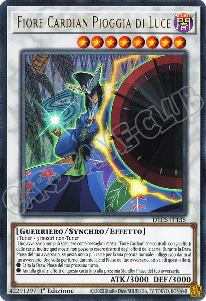 DLCS4IT135 Fiore Cardian Pioggia di Luce (scritta oro) ultra rara 1a edizione (IT)