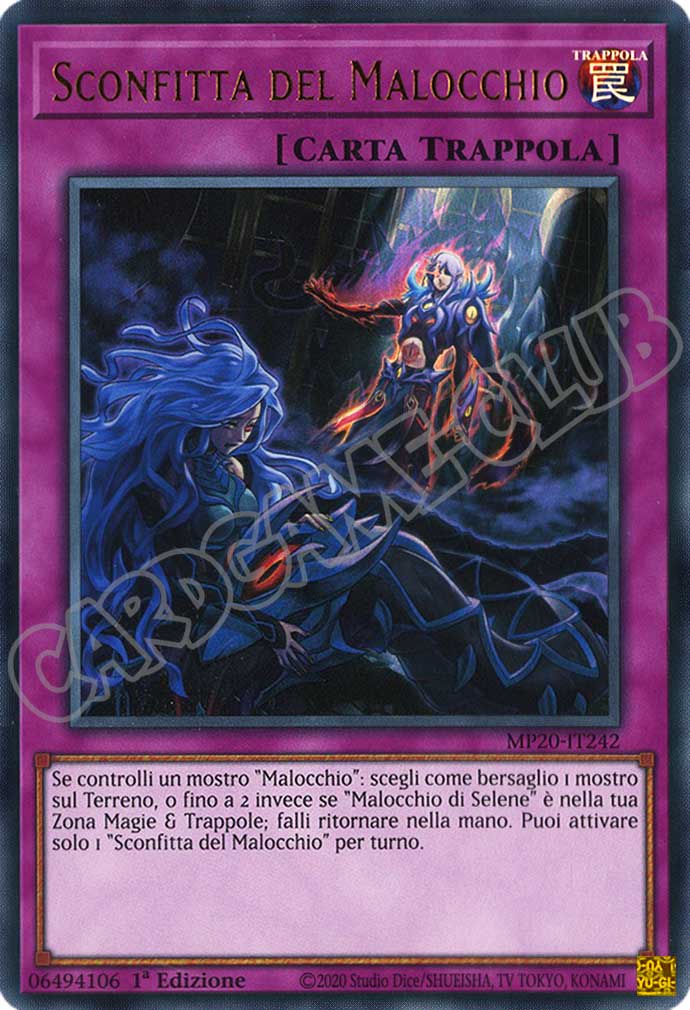 MP20-IT242 Sconfitta del Malocchio ultra rara 1a Edizione (IT) -NEAR MINT-