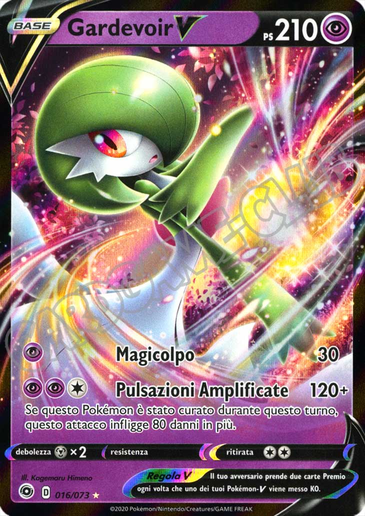 16 / 73 Gardevoir V rara V foil (IT) -NEAR MINT-
