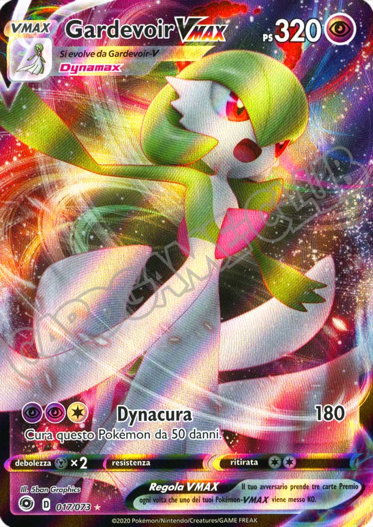 17 / 73 Gardevoir VMAX rara VMAX foil (IT) -NEAR MINT-