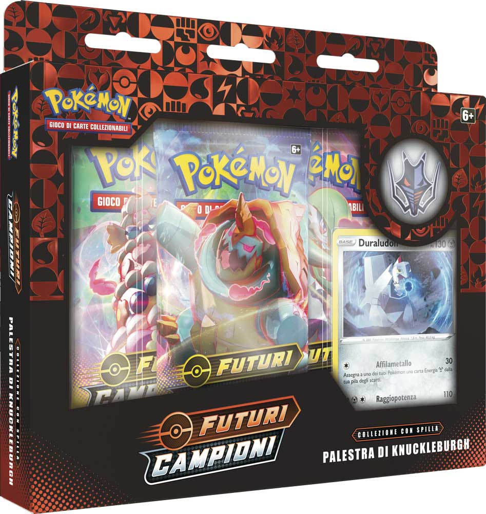 Spada e Scudo 3.5 Futuri Campioni Collezione con Spilla Palestra di Knuckleburgh (IT)