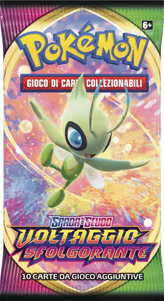Spada e Scudo Voltaggio Sfolgorante busta 10 carte Artwork Celebi (IT)