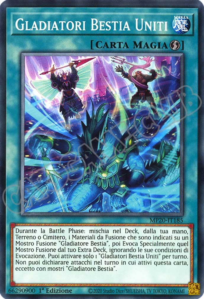 MP20-IT185 Gladiatori Bestia Uniti comune 1a Edizione (IT) -NEAR MINT-