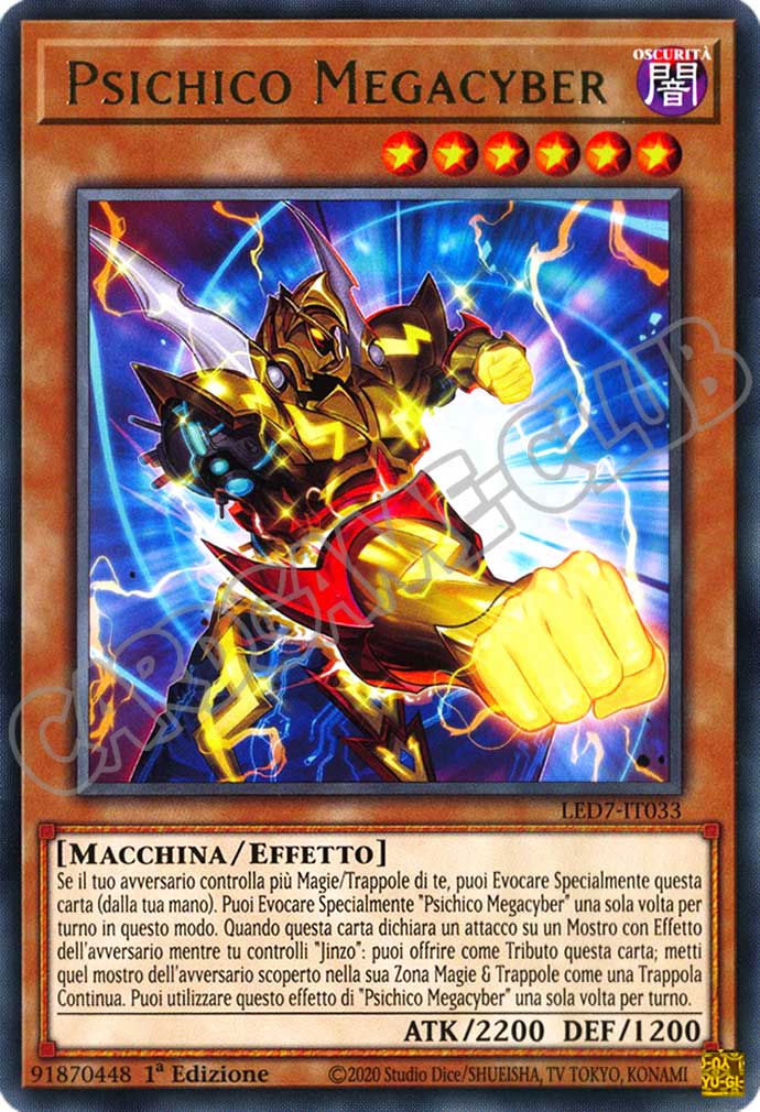 LED7-IT033 Psichico Megacyber rara 1a Edizione (IT) -NEAR MINT-