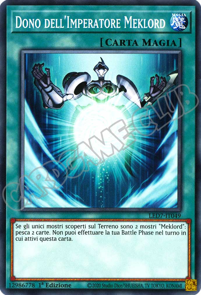 LED7-IT049 Dono dell'Imperatore Meklord comune 1a Edizione (IT) -NEAR MINT-