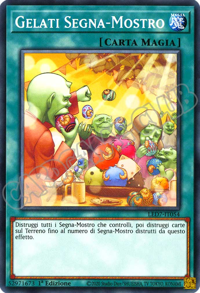 LED7-IT054 Gelati Segna-Mostro comune 1a Edizione (IT) -NEAR MINT-