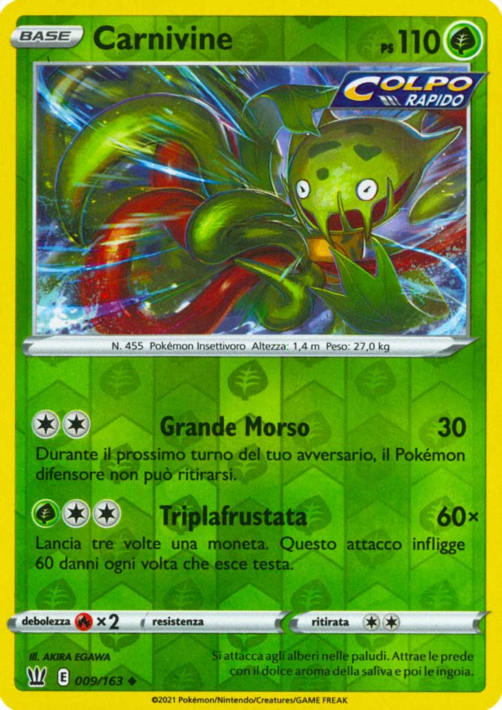 009 / 163 Carnivine Non Comune Reverse foil (IT) -NEAR MINT-