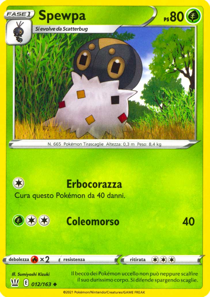 012 / 163 Spewpa Non Comune normale (IT) -NEAR MINT-