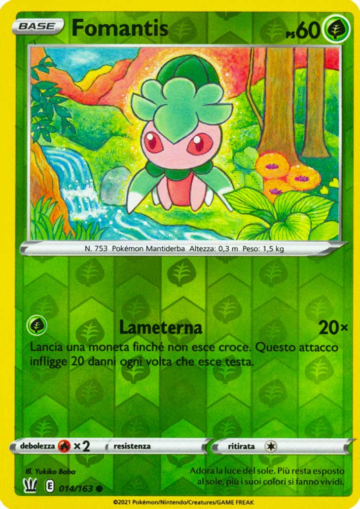 014 / 163 Fomantis Comune Reverse foil (IT) -NEAR MINT-