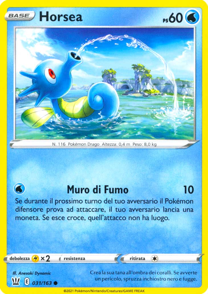 031 / 163 Horsea Comune normale (IT) -NEAR MINT-