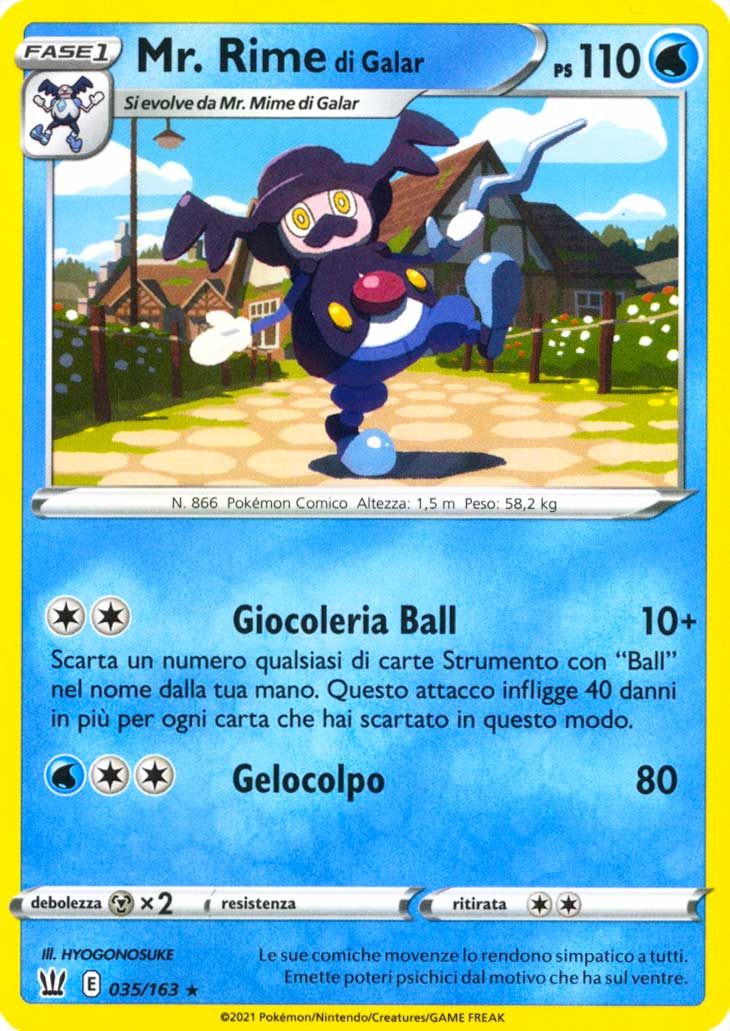035 / 163 Mr. Rime di Galar Rara normale (IT) -NEAR MINT-