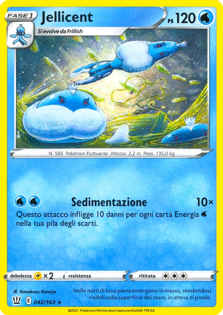 042 / 163 Jellicent Rara normale (IT) -NEAR MINT-