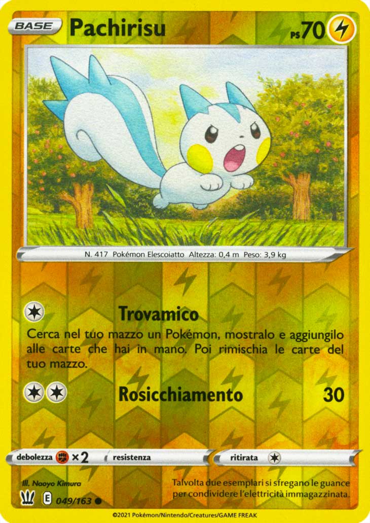 049 / 163 Pachirisu Comune Reverse foil (IT) -NEAR MINT-