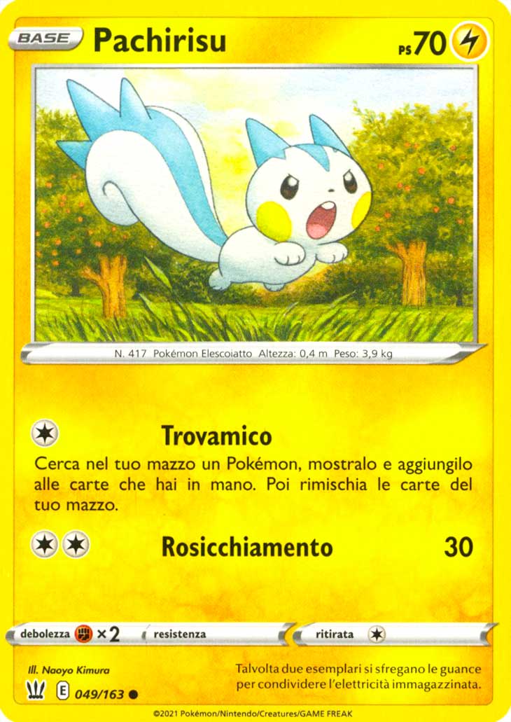 049 / 163 Pachirisu Comune normale (IT) -NEAR MINT-