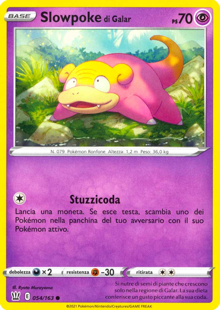 054 / 163 Slowpoke di Galar Comune normale (IT) -NEAR MINT-