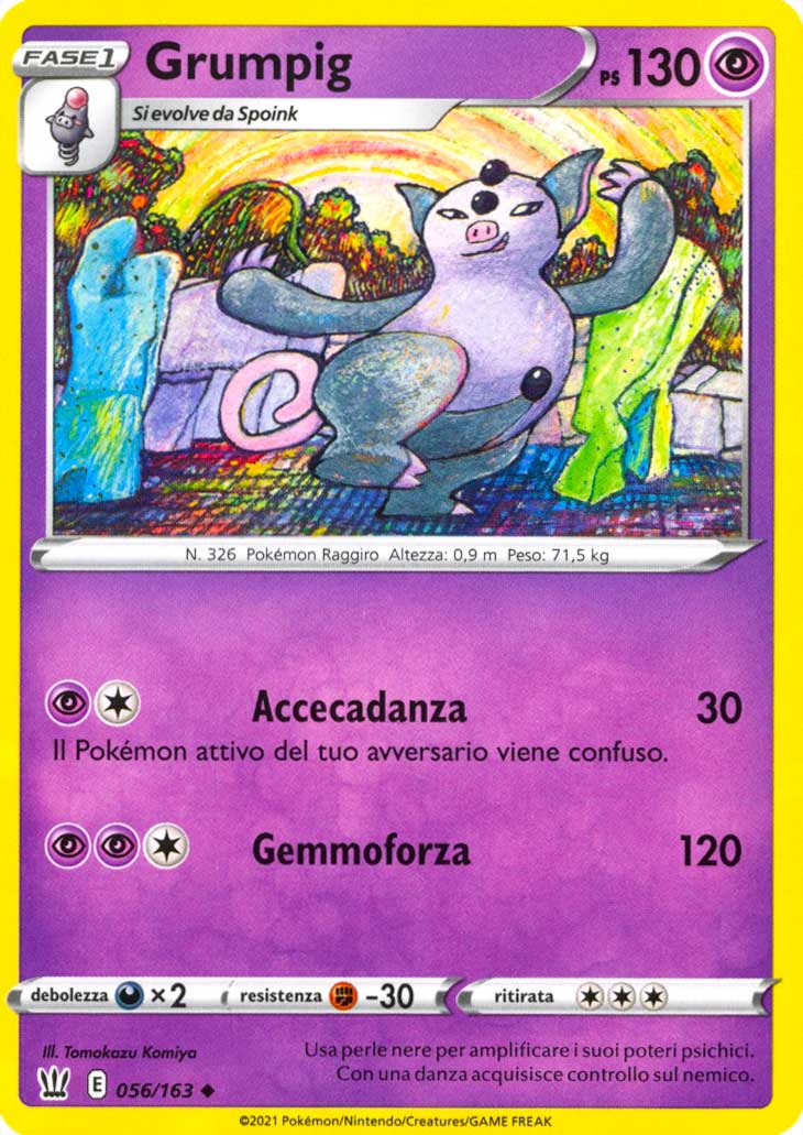 056 / 163 Grumpig Non Comune normale (IT) -NEAR MINT-