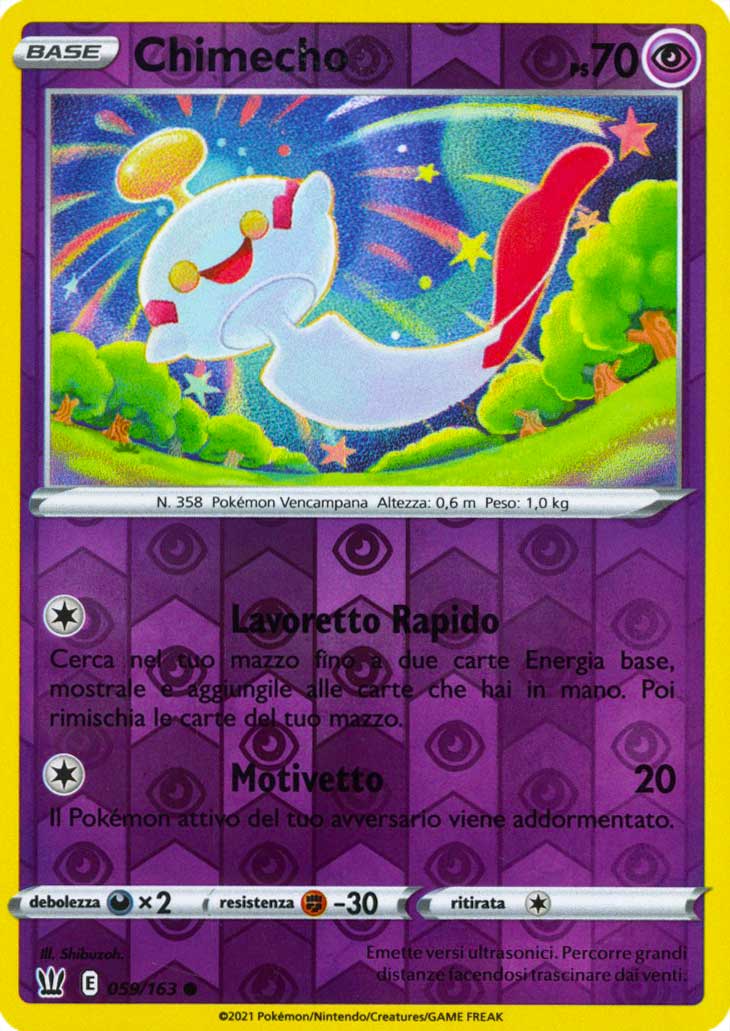 059 / 163 Chimecho Comune Reverse foil (IT) -NEAR MINT-