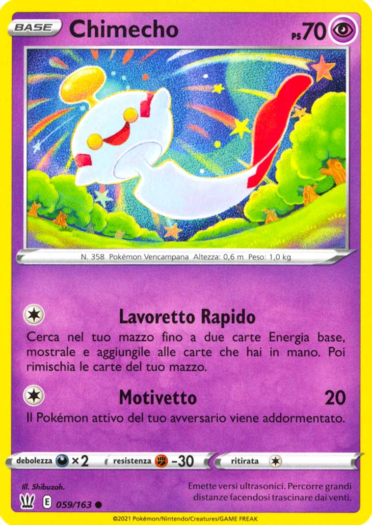 059 / 163 Chimecho Comune normale (IT) -NEAR MINT-