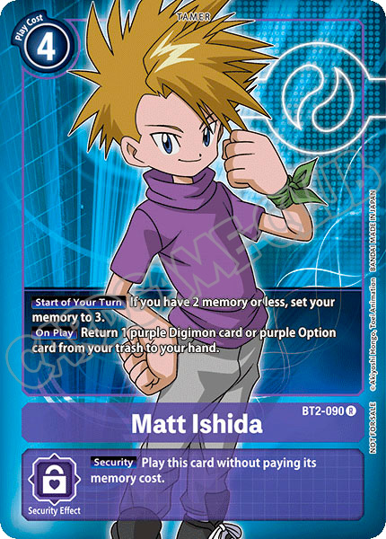 BT02-EN090 Matt Ishida rara foil parallela (EN) -NEAR MINT-