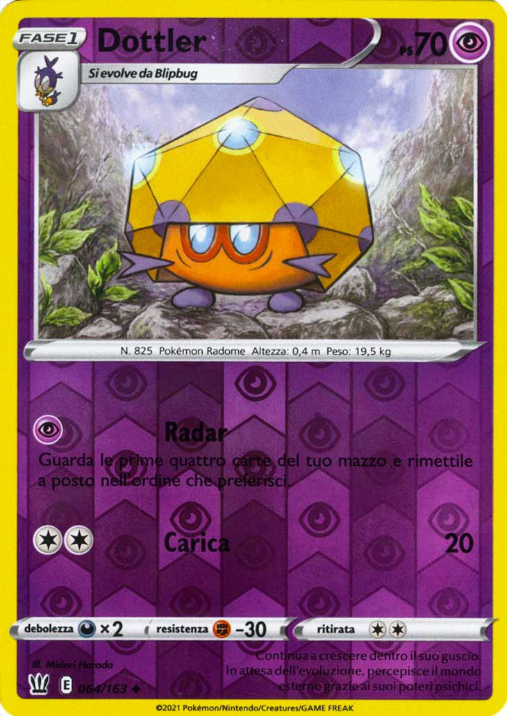 064 / 163 Dottler Non Comune Reverse foil (IT) -NEAR MINT-