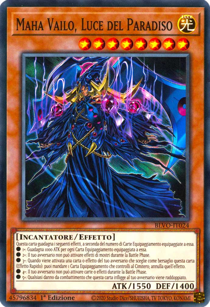 BLVO-IT024 Maha Vailo, Luce del Paradiso super rara 1a Edizione (IT) -NEAR MINT-