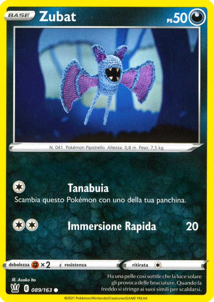 089 / 163 Zubat Comune normale (IT) -NEAR MINT-