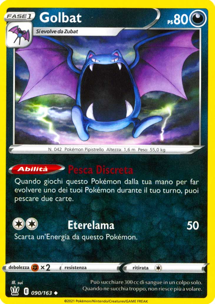 090 / 163 Golbat Non Comune normale (IT) -NEAR MINT-
