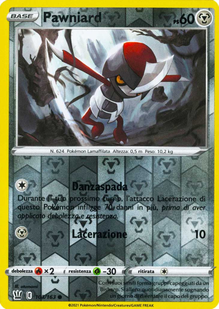 103 / 163 Pawniard Comune Reverse foil (IT) -NEAR MINT-