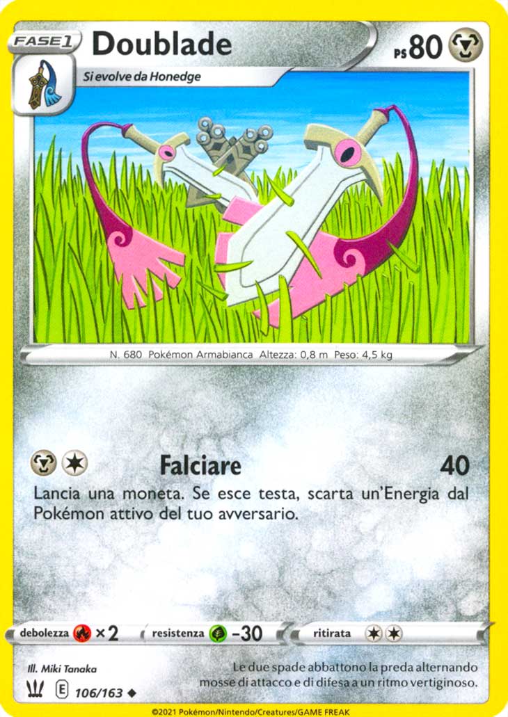 106 / 163 Doublade Non Comune normale (IT) -NEAR MINT-