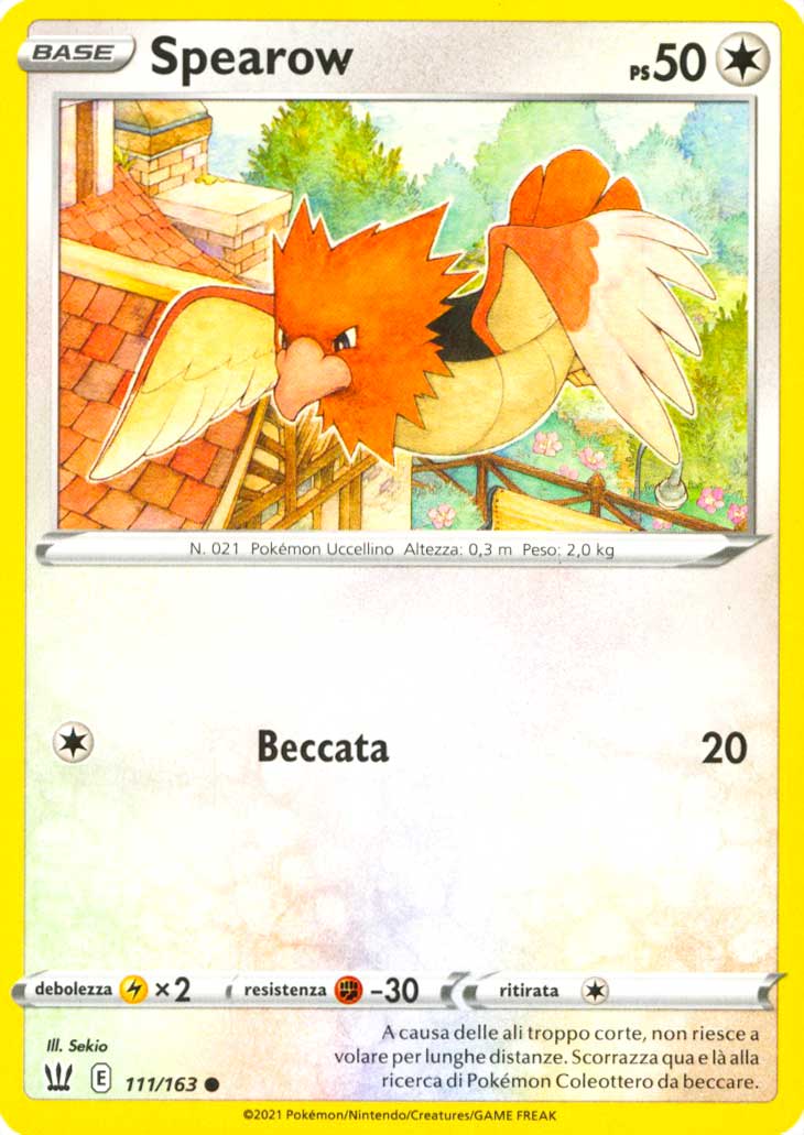 111 / 163 Spearow Comune normale (IT) -NEAR MINT-