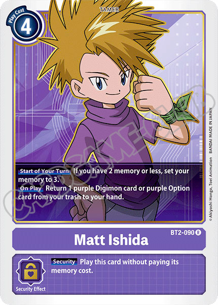 BT02-EN090 Matt Ishida rara normale (EN) -NEAR MINT-