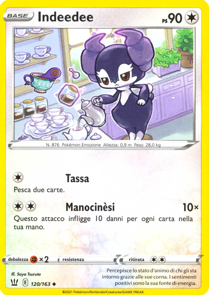 120 / 163 Indeedee Non Comune normale (IT) -NEAR MINT-