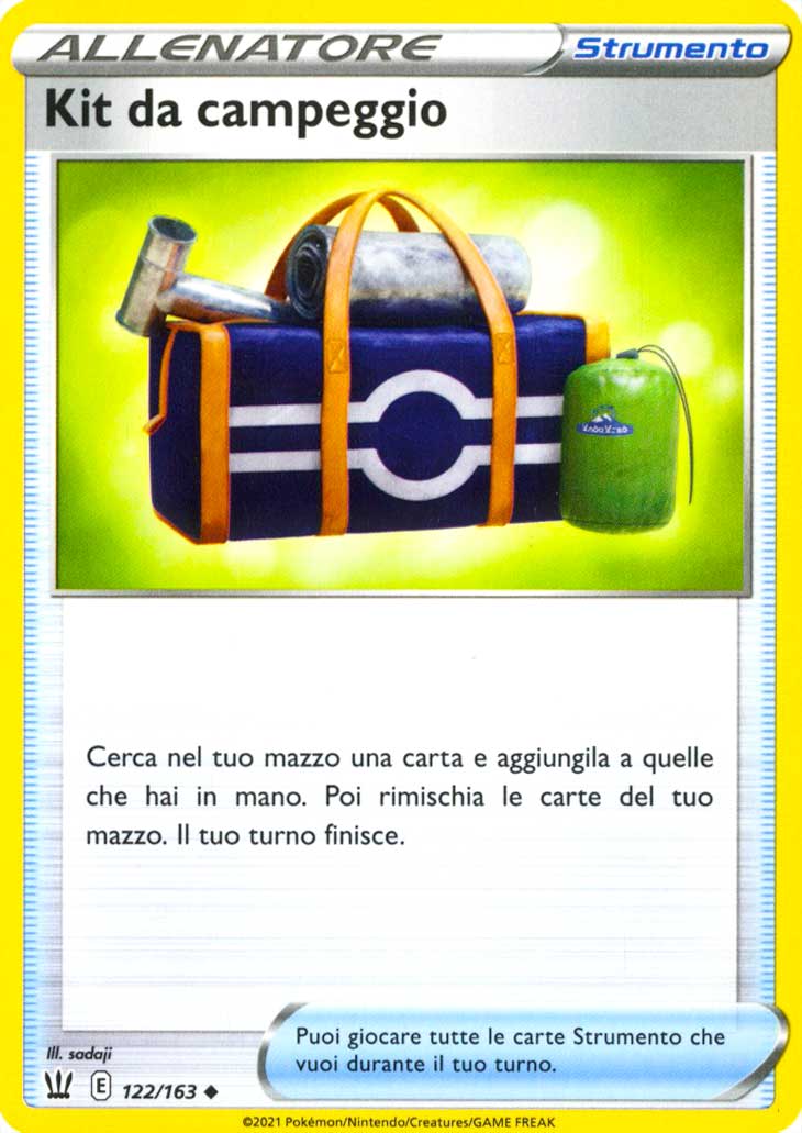 122 / 163 Kit da Campeggio Non Comune normale (IT) -NEAR MINT-