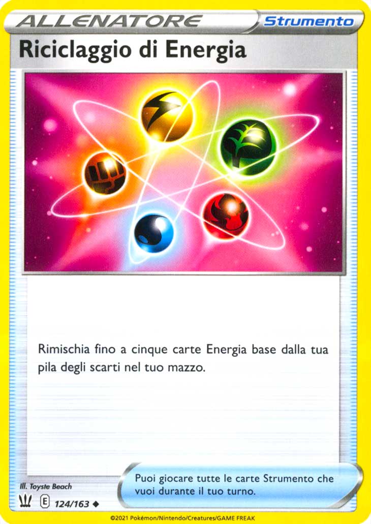 124 / 163 Riciclaggio di Energia Non Comune normale (IT) -NEAR MINT-