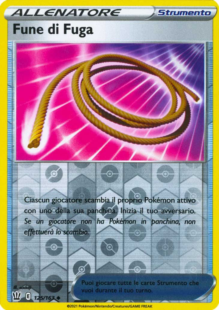 125 / 163 Fune di Fuga Non Comune Reverse foil (IT) -NEAR MINT-