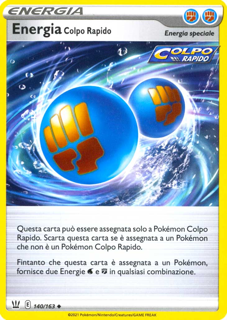 140 / 163 Energia Colpo Rapido Non Comune normale (IT) -NEAR MINT-