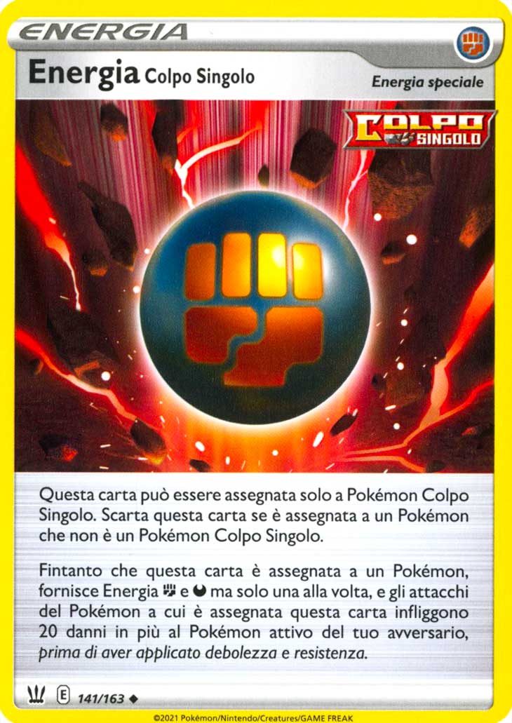 141 / 163 Energia Colpo Singolo Non Comune normale (IT) -NEAR MINT-