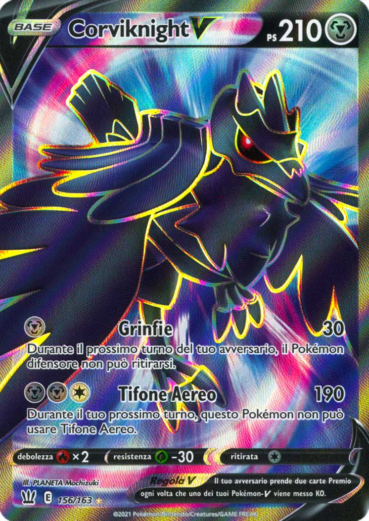 156 / 163 Corviknight V Ultra Rara V Full Art foil (IT) -NEAR MINT-